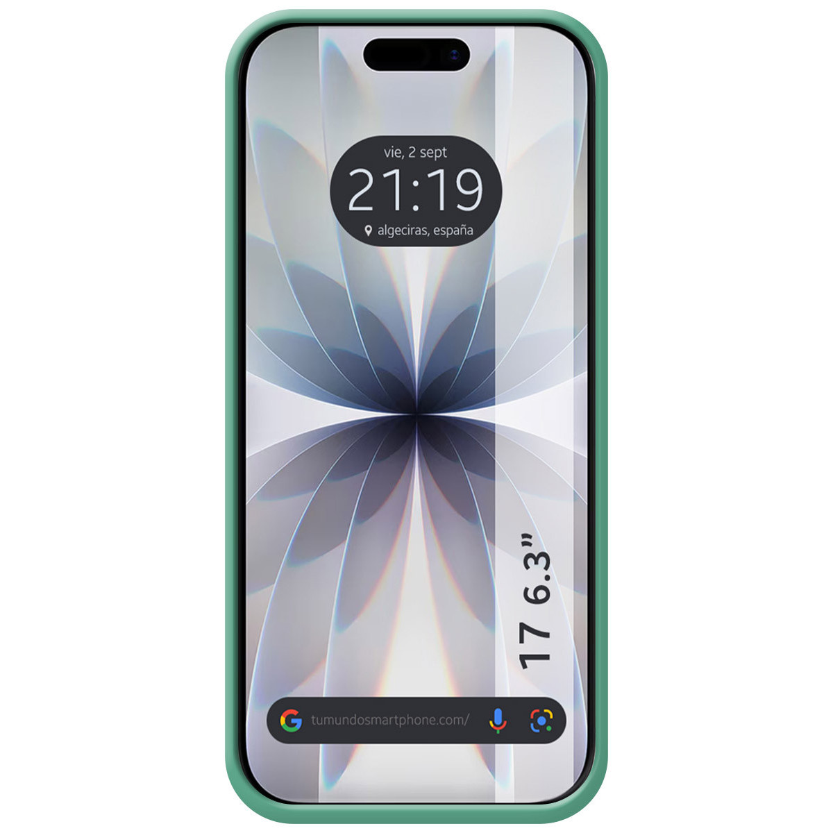 Funda Silicona Líquida Ultra Suave para Iphone 17 (6.3) color Verde