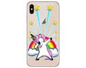 Funda Gel Transparente para Iphone XS Max Diseño Unicornio Dibujos