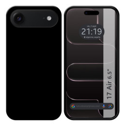 Funda Silicona Gel TPU Negra para Iphone 17 Air (6.5)
