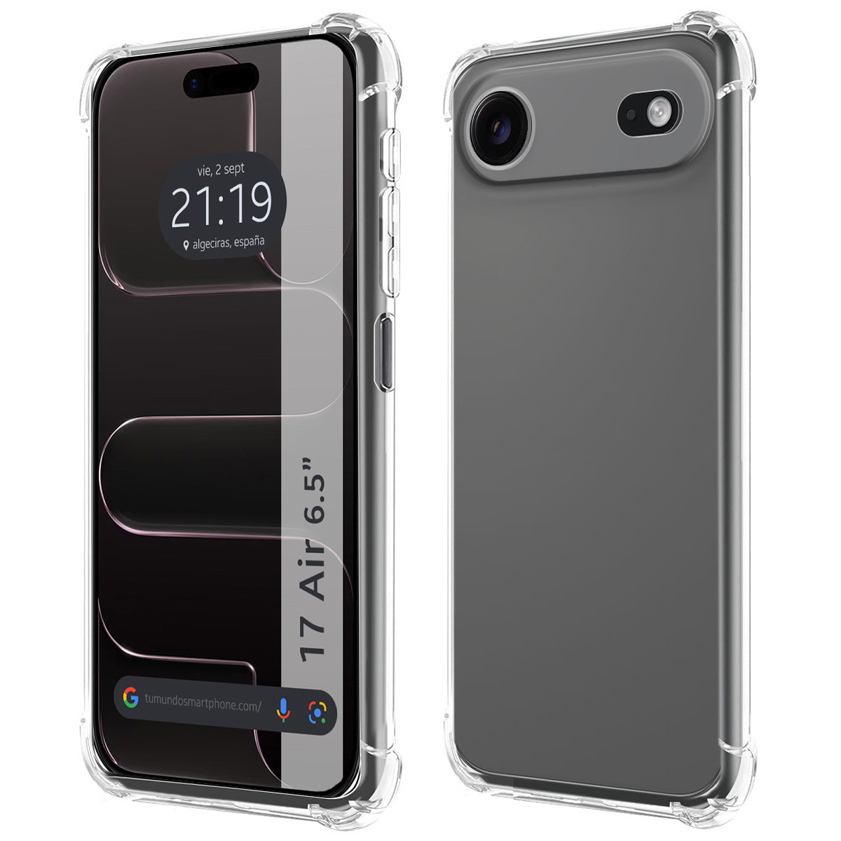 Funda Silicona Antigolpes Transparente para Iphone 17 Air (6.5)
