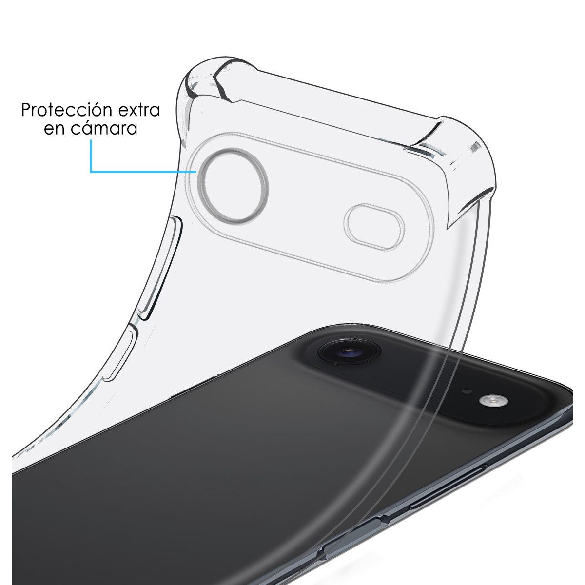 Funda Silicona Antigolpes Transparente para Iphone 17 Air (6.5)
