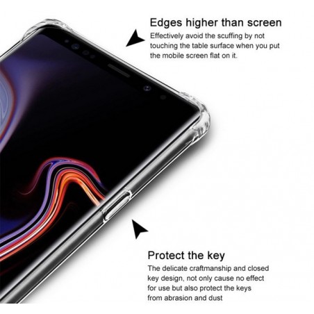 Funda Gel Tpu Anti-Shock Transparente para Samsung Galaxy Note 9