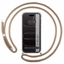 Funda Colgante Transparente para Iphone 17 Air (6.5) con Cordon Camel