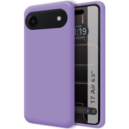 Funda Silicona Líquida Ultra Suave para Iphone 17 Air (6.5) color Morada
