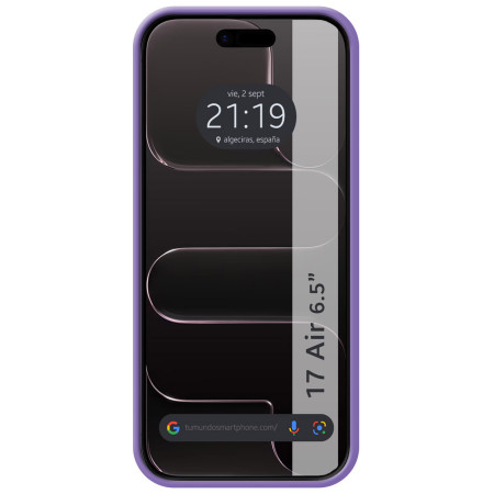 Funda Silicona Líquida Ultra Suave para Iphone 17 Air (6.5) color Morada