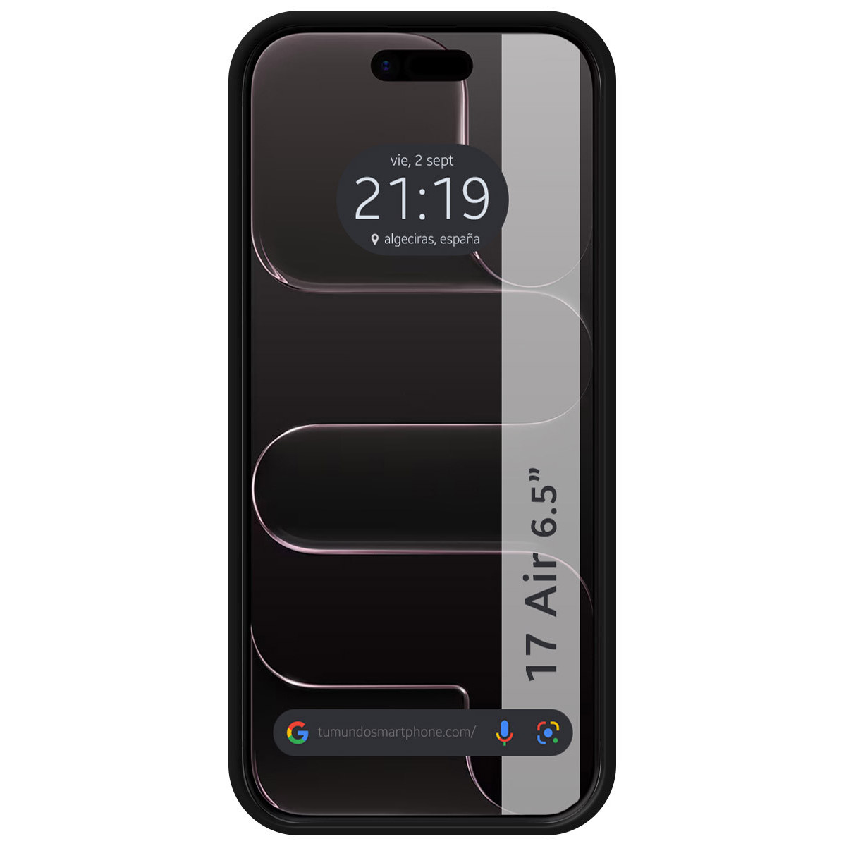 Funda Silicona Líquida Ultra Suave para Iphone 17 Air (6.5) color Negra