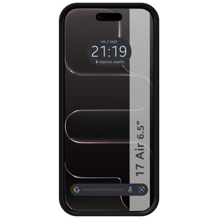 Funda Silicona Líquida Ultra Suave para Iphone 17 Air (6.5) color Negra