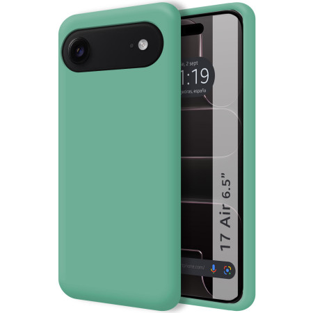 Funda Silicona Líquida Ultra Suave para Iphone 17 Air (6.5) color Verde