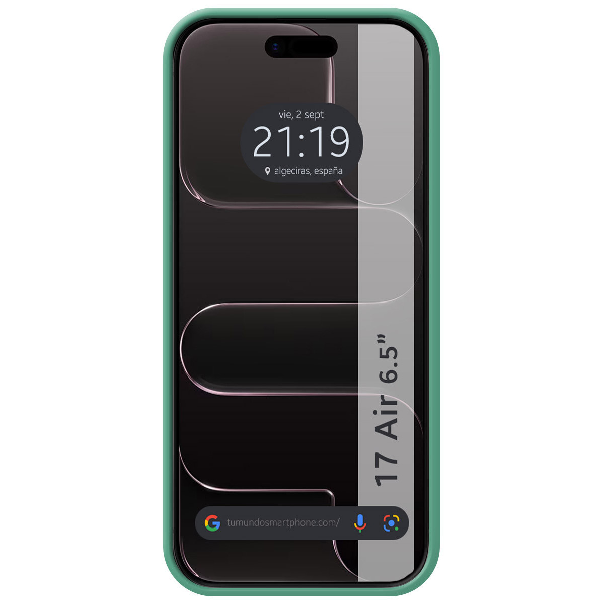 Funda Silicona Líquida Ultra Suave para Iphone 17 Air (6.5) color Verde