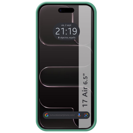 Funda Silicona Líquida Ultra Suave para Iphone 17 Air (6.5) color Verde