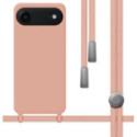 Funda Silicona Líquida con Cordón para Iphone 17 Air (6.5) color Rosa