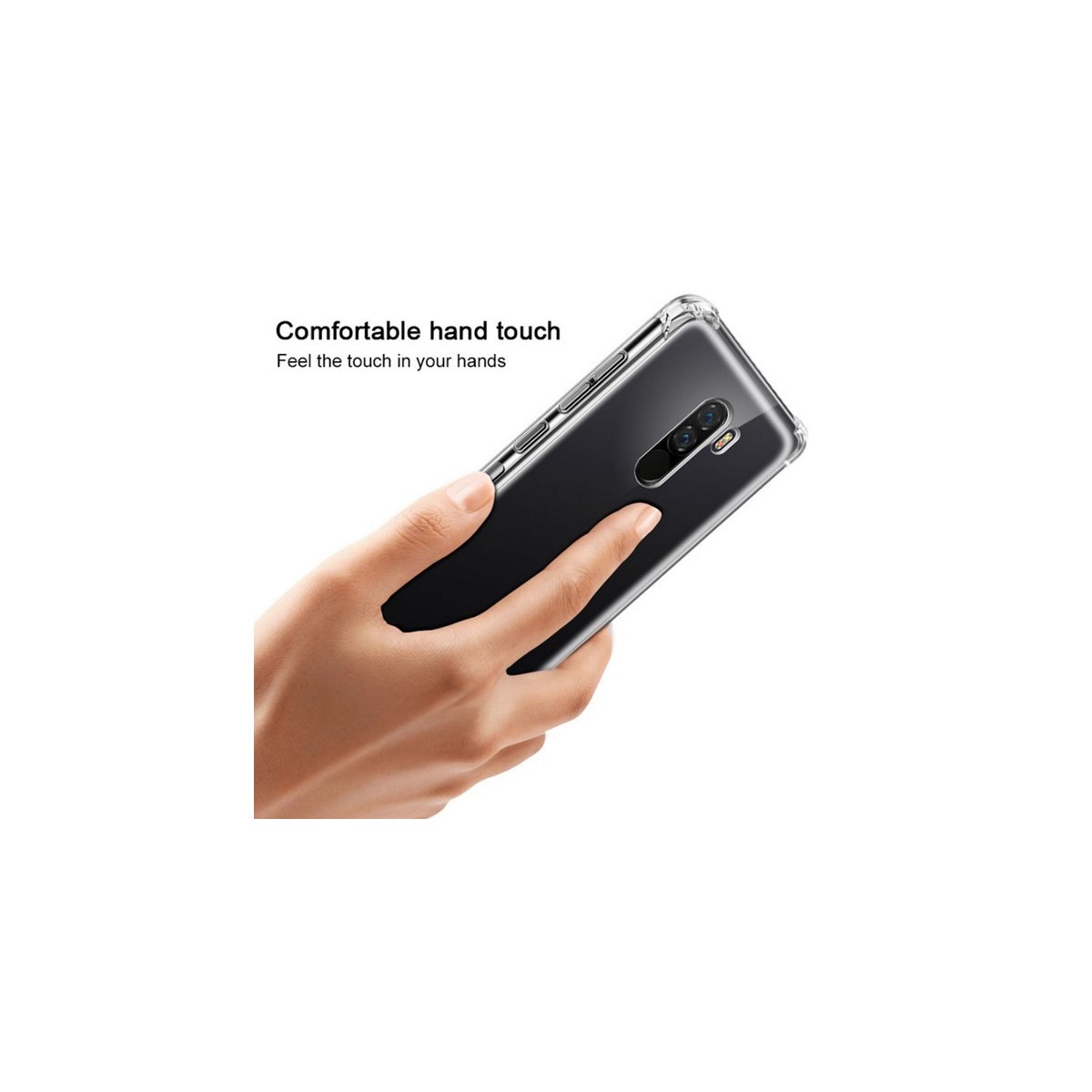 Funda Gel Tpu Anti-Shock Transparente para Xiaomi Pocophone F1