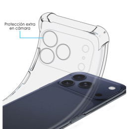 Funda Silicona Antigolpes Transparente para Iphone 17 Pro (6.3) 2