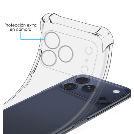 Funda Silicona Antigolpes Transparente para Iphone 17 Pro (6.3)