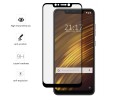 Protector Cristal Templado Frontal Completo Negro para Xiaomi Pocophone F1 Vidrio