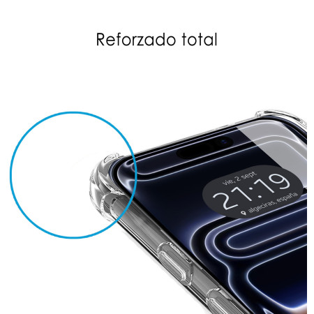 Funda Silicona Antigolpes Transparente para Iphone 17 Pro (6.3)