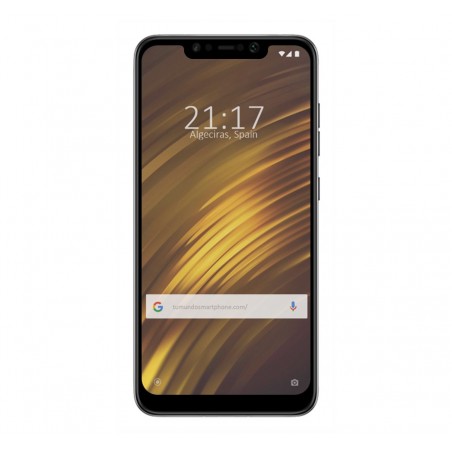 Protector Cristal Templado Frontal Completo Negro para Xiaomi Pocophone F1 Vidrio