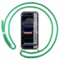 Funda Colgante Transparente para Iphone 17 Pro (6.3) con Cordon Verde Agua