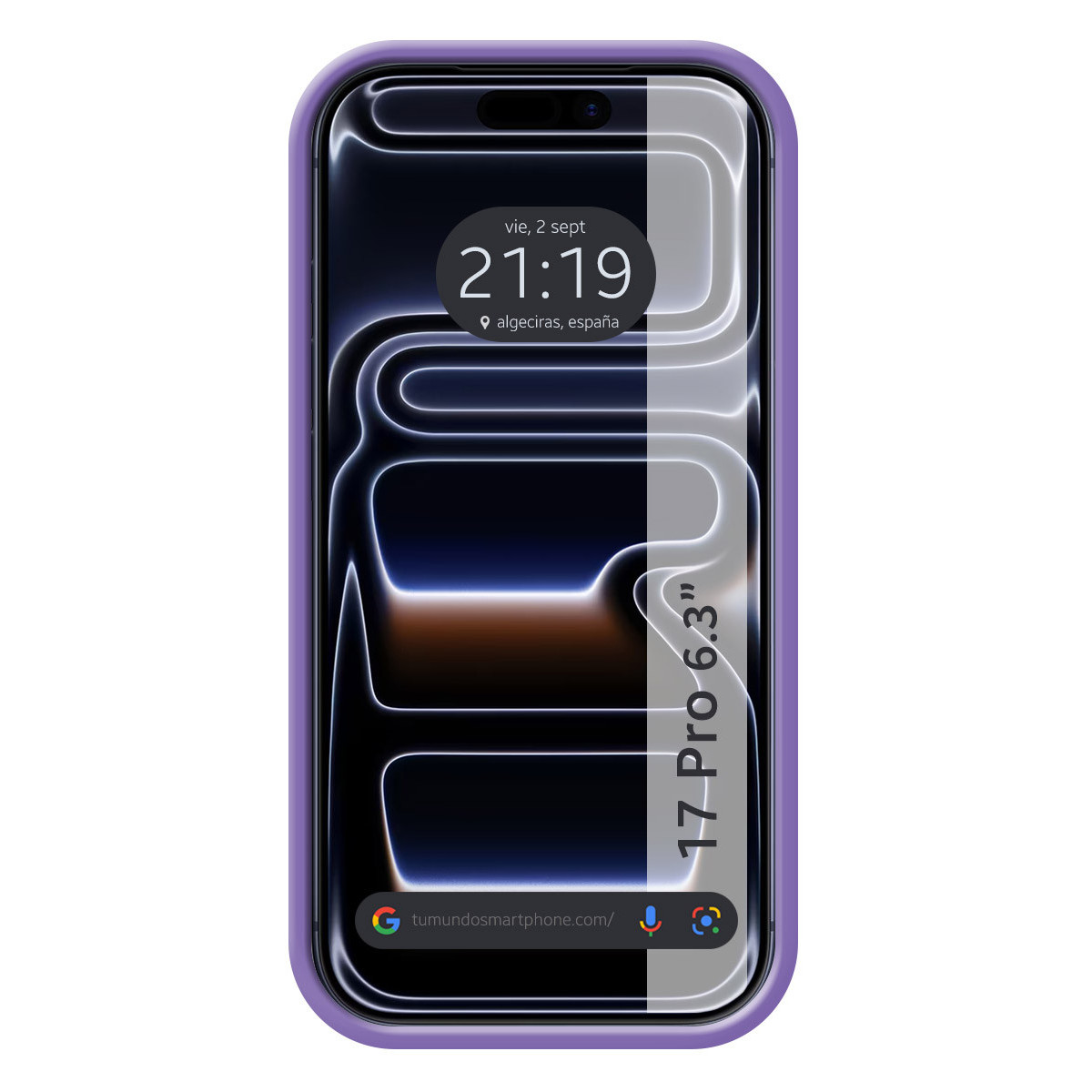 Funda Silicona Líquida Ultra Suave para Iphone 17 Pro (6.3) color Morada