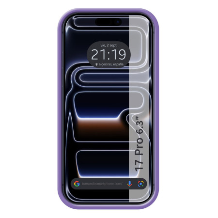 Funda Silicona Líquida Ultra Suave para Iphone 17 Pro (6.3) color Morada