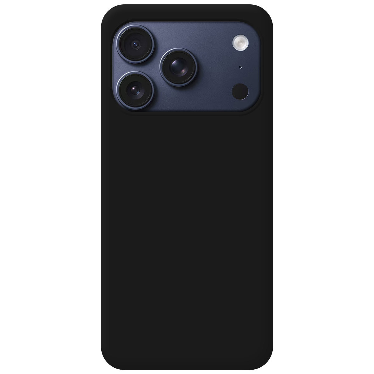 Funda Silicona Líquida Ultra Suave para Iphone 17 Pro (6.3) color Negra