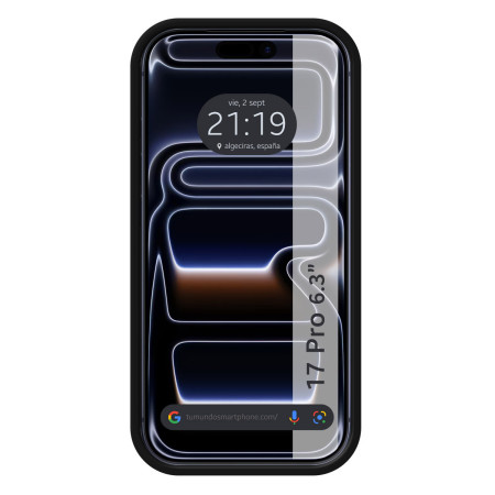 Funda Silicona Líquida Ultra Suave para Iphone 17 Pro (6.3) color Negra