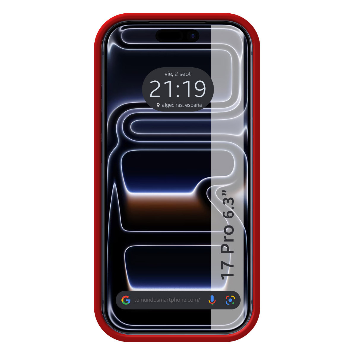 Funda Silicona Líquida Ultra Suave para Iphone 17 Pro (6.3) color Roja