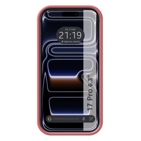 Funda Silicona Líquida Ultra Suave para Iphone 17 Pro (6.3) color Rosa