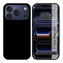 Funda Silicona Gel TPU Negra para Iphone 17 Pro Max (6.9)