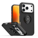 Funda Mate con Borde Negro y Anillo Giratorio 360 para Iphone 17 Pro Max (6.9)