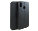 Funda Soporte Piel Negra para Huawei P Smart Plus Flip Libro