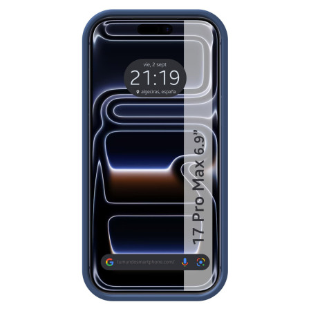 Funda Silicona Líquida Ultra Suave para Iphone 17 Pro Max (6.9) color Azul