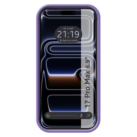 Funda Silicona Líquida Ultra Suave para Iphone 17 Pro Max (6.9) color Morada