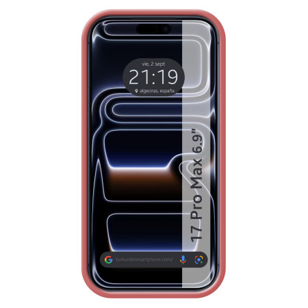 Funda Silicona Líquida Ultra Suave para Iphone 17 Pro Max (6.9) color Rosa