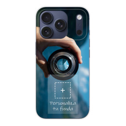 Personaliza tu Funda Silicona AntiGolpes Transparente con tu Fotografía para Iphone 17 Pro (6.3) Dibujo Personalizada