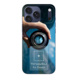 Personaliza tu Funda Silicona AntiGolpes Transparente con tu Fotografía para Iphone 17 Pro Max (6.9) Dibujo Personalizada