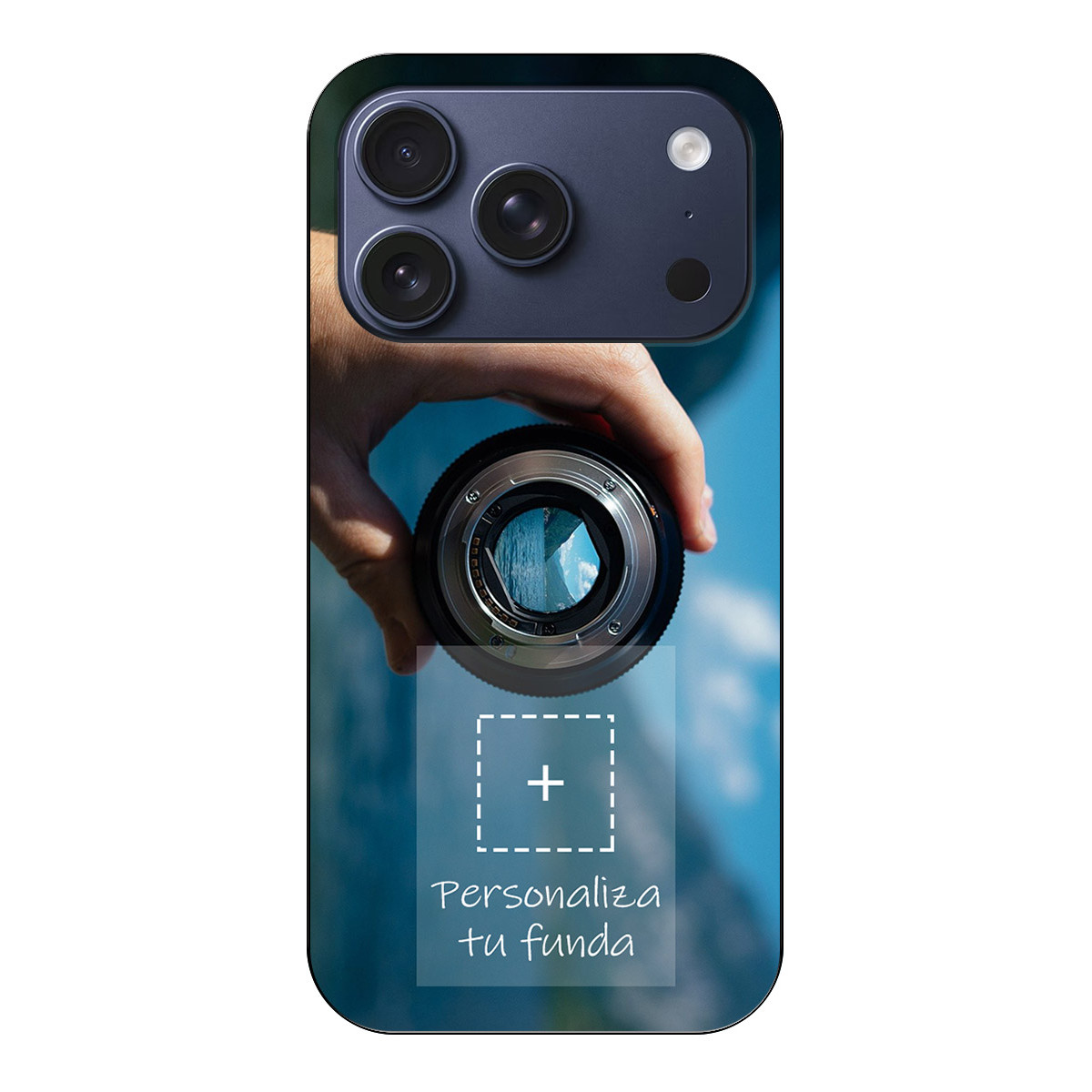 Personaliza tu Funda Silicona Gel Tpu Negra con tu Fotografia para Iphone 17 Pro Max (6.9) Dibujo Personalizada