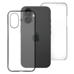 Funda Doble Transparente Pc + Tpu Full Body 360 para Iphone 17 (6.3)