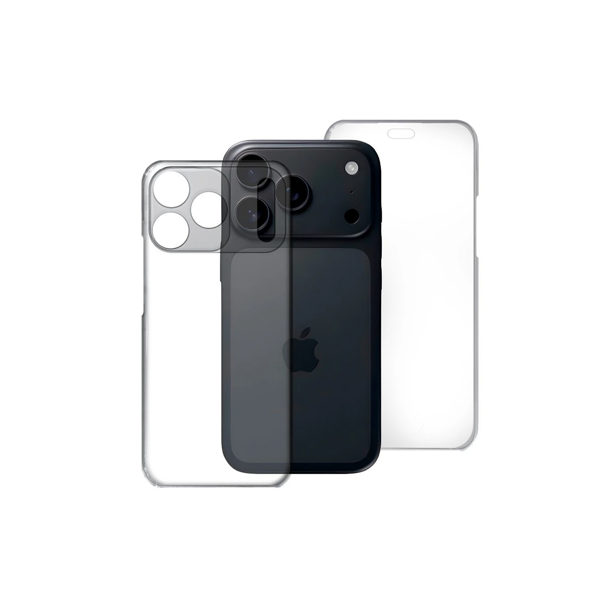 Funda Doble Transparente Pc + Tpu Full Body 360 para Iphone 17 Pro (6.3)