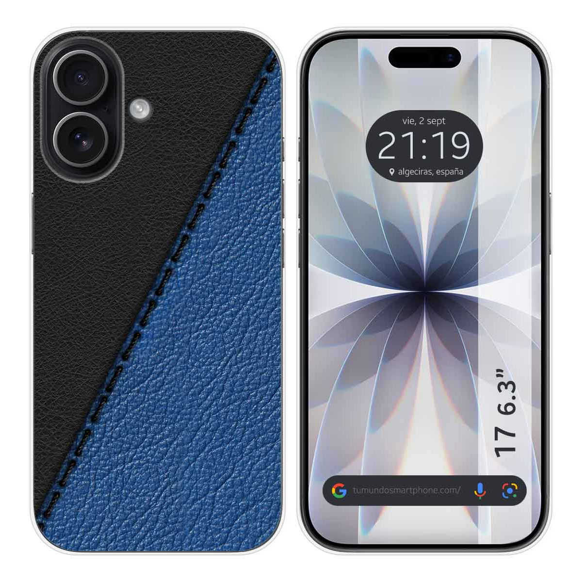 Funda Silicona para Iphone 17 (6.3) diseño Cuero 02 Dibujos