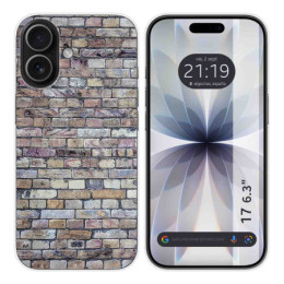 Funda Silicona para Iphone 17 (6.3) diseño Ladrillo 02 Dibujos