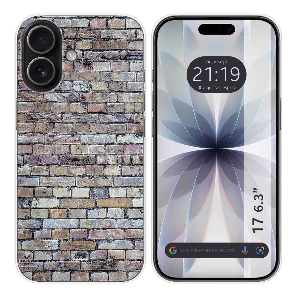 Funda Silicona para Iphone 17 (6.3) diseño Ladrillo 02 Dibujos