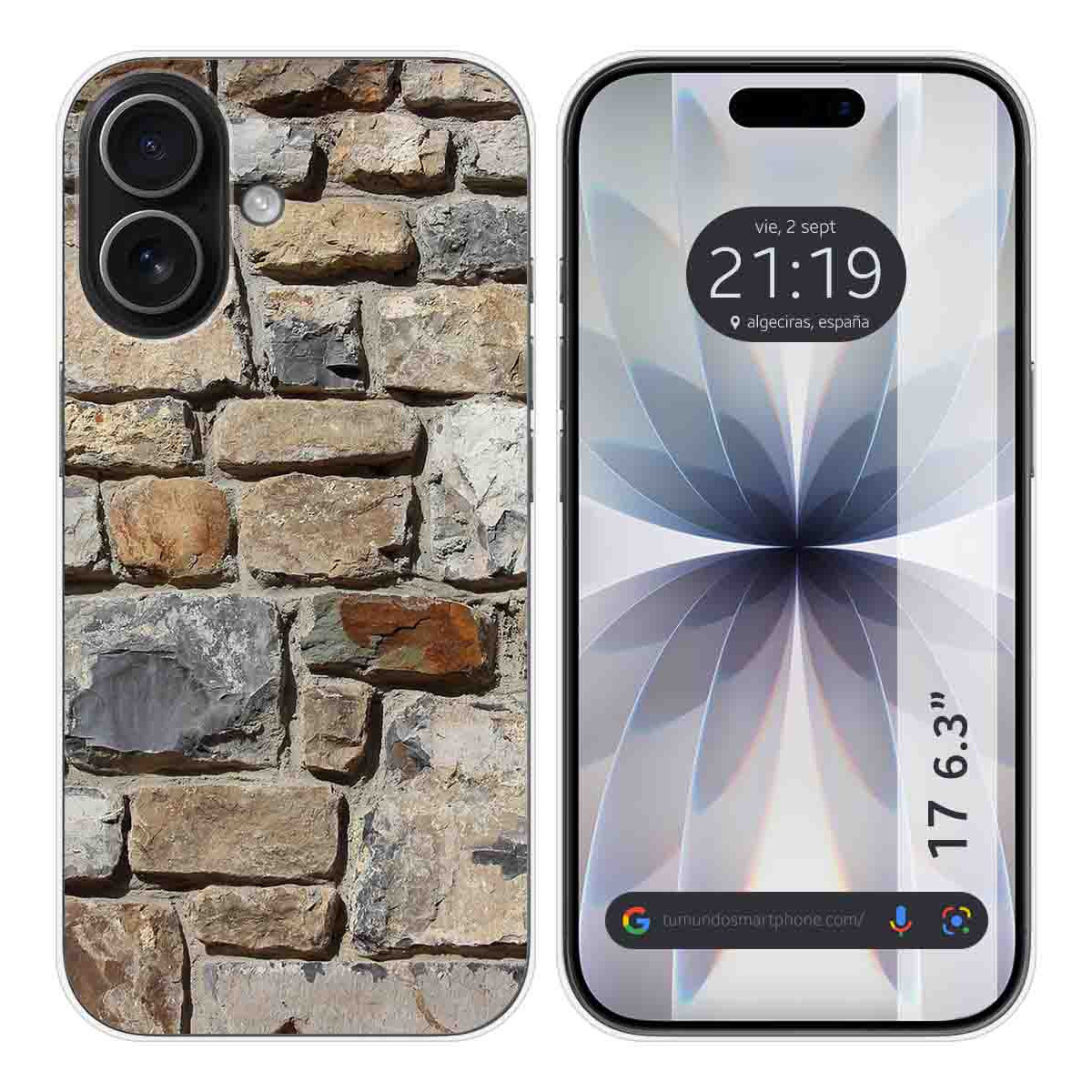 Funda Silicona para Iphone 17 (6.3) diseño Ladrillo 03 Dibujos