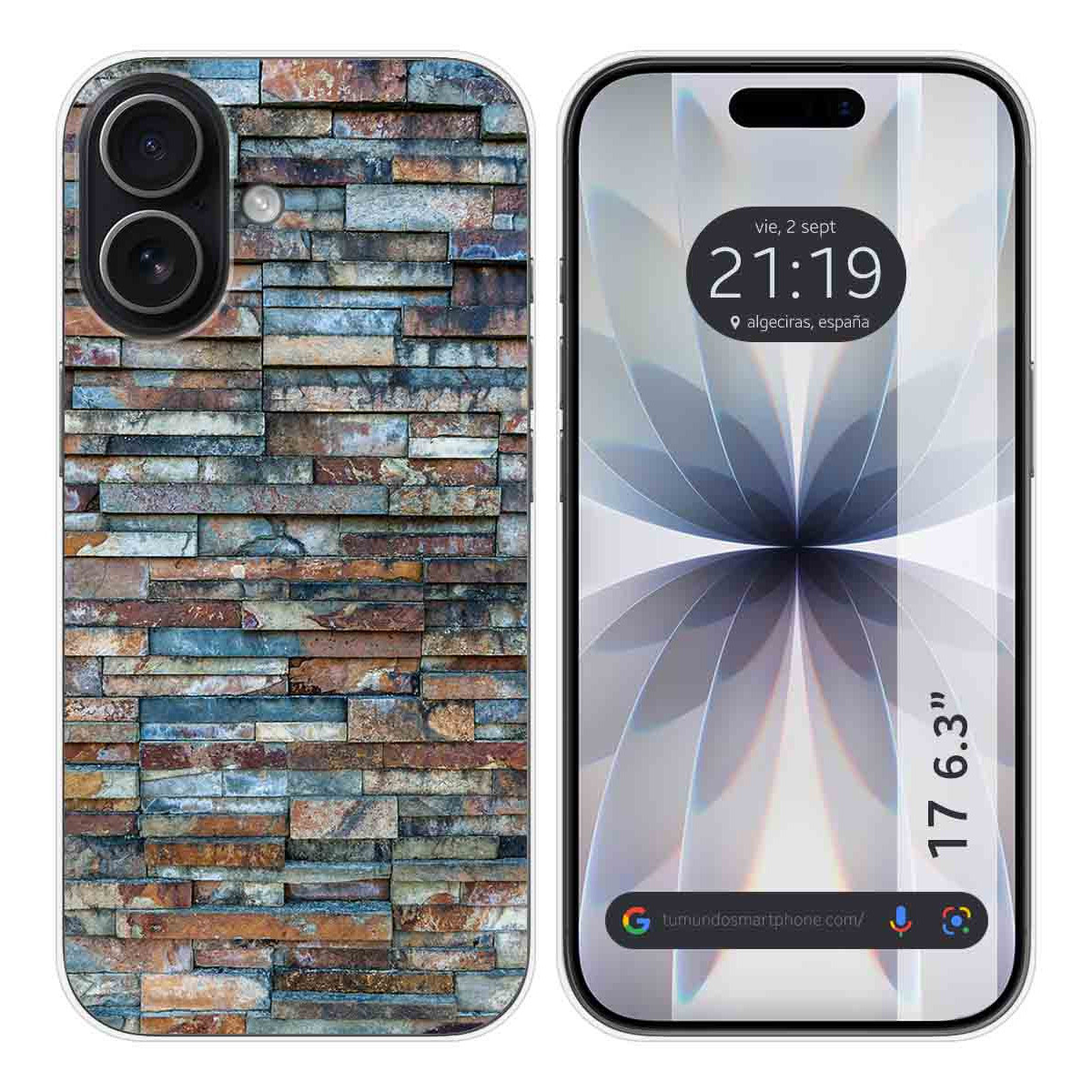 Funda Silicona para Iphone 17 (6.3) diseño Ladrillo 05 Dibujos