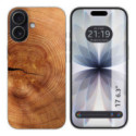 Funda Silicona para Iphone 17 (6.3) diseño Madera 04 Dibujos