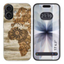 Funda Silicona para Iphone 17 (6.3) diseño Madera 07 Dibujos