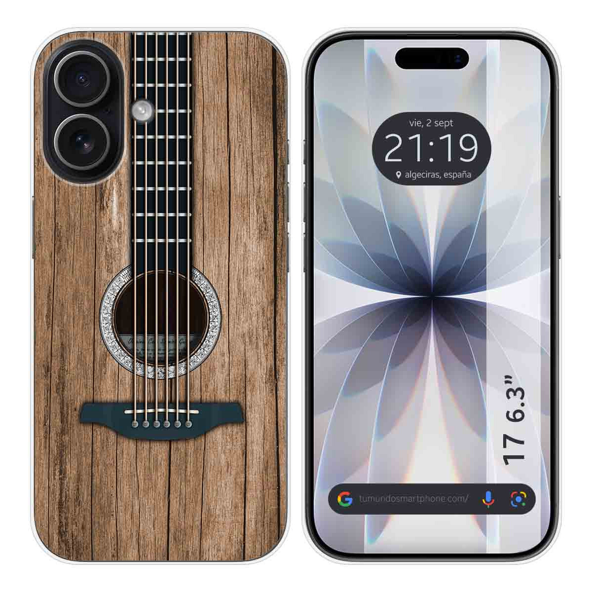 Funda Silicona para Iphone 17 (6.3) diseño Madera 11 Dibujos