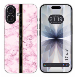 Funda Silicona para Iphone 17 (6.3) diseño Mármol 04 Dibujos