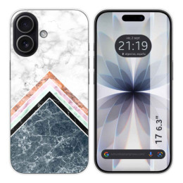 Funda Silicona para Iphone 17 (6.3) diseño Mármol 05 Dibujos