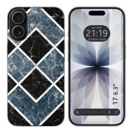 Funda Silicona para Iphone 17 (6.3) diseño Mármol 06 Dibujos